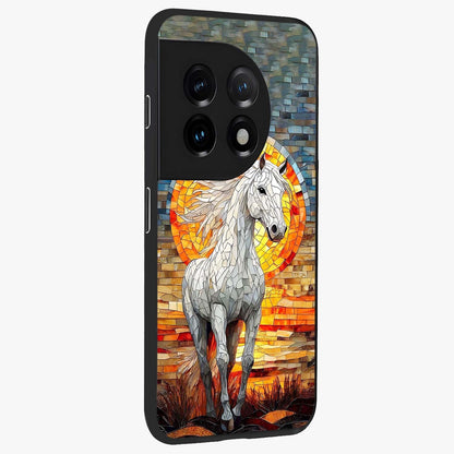Elected Horse Glass Case for 1+11 side perspective highlighting strong textures and sleek premium build