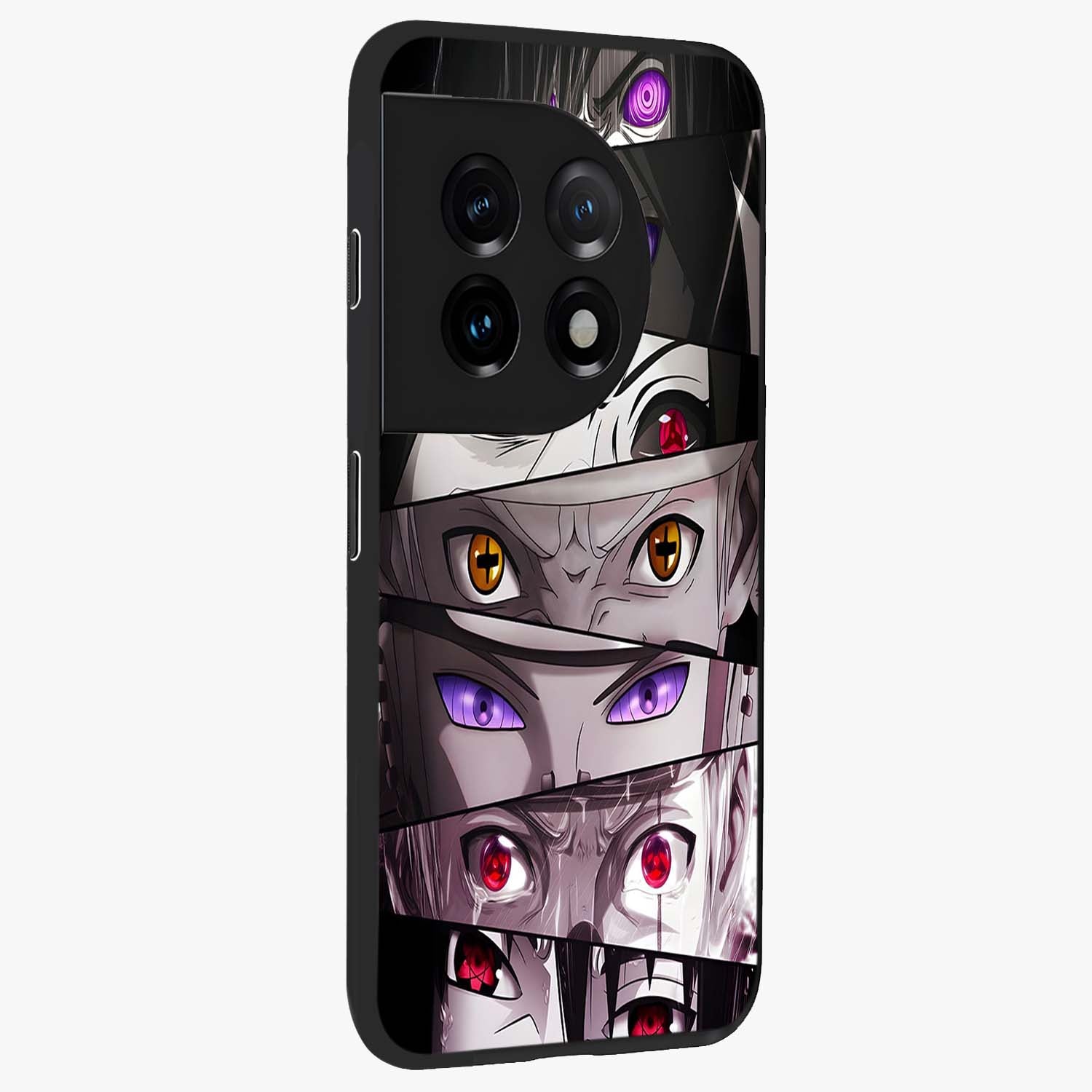 Eyes of Destiny Glass Case for 1+11 side perspective highlighting dramatic textures and sleek premium edges