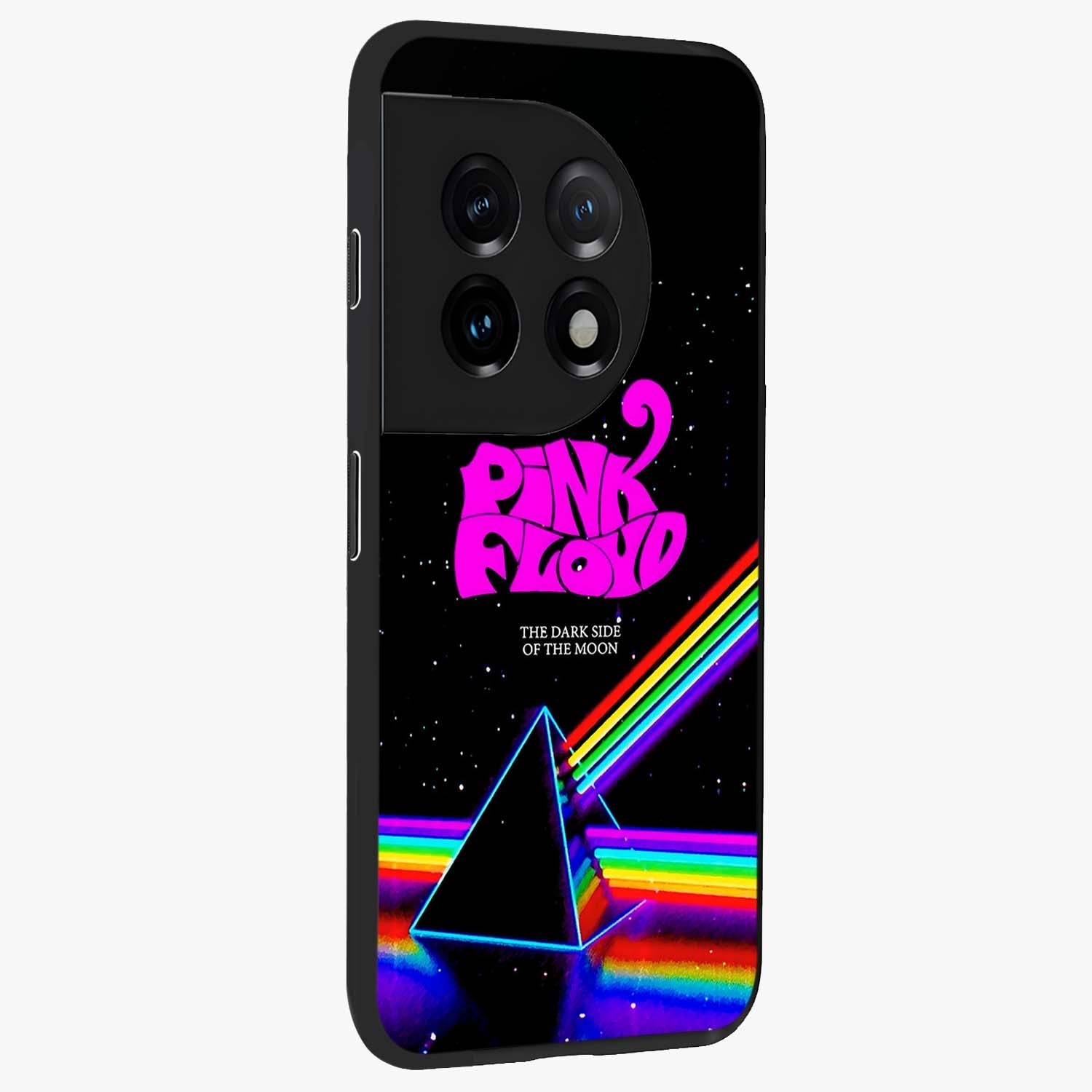 Galactic Light Frequency Glass Case for 1+11 side perspective highlighting dynamic frequency textures and smooth build
