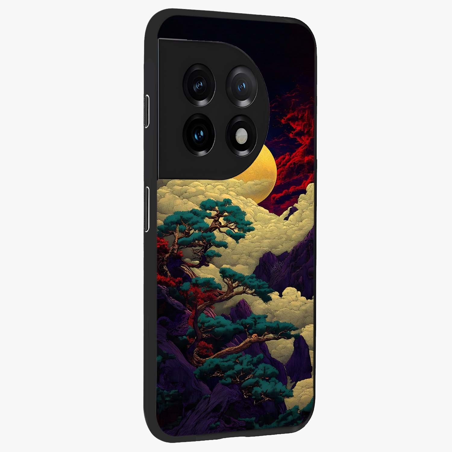Golden Number Ten Glass Case for 1+11 side perspective highlighting premium typography textures and smooth edges