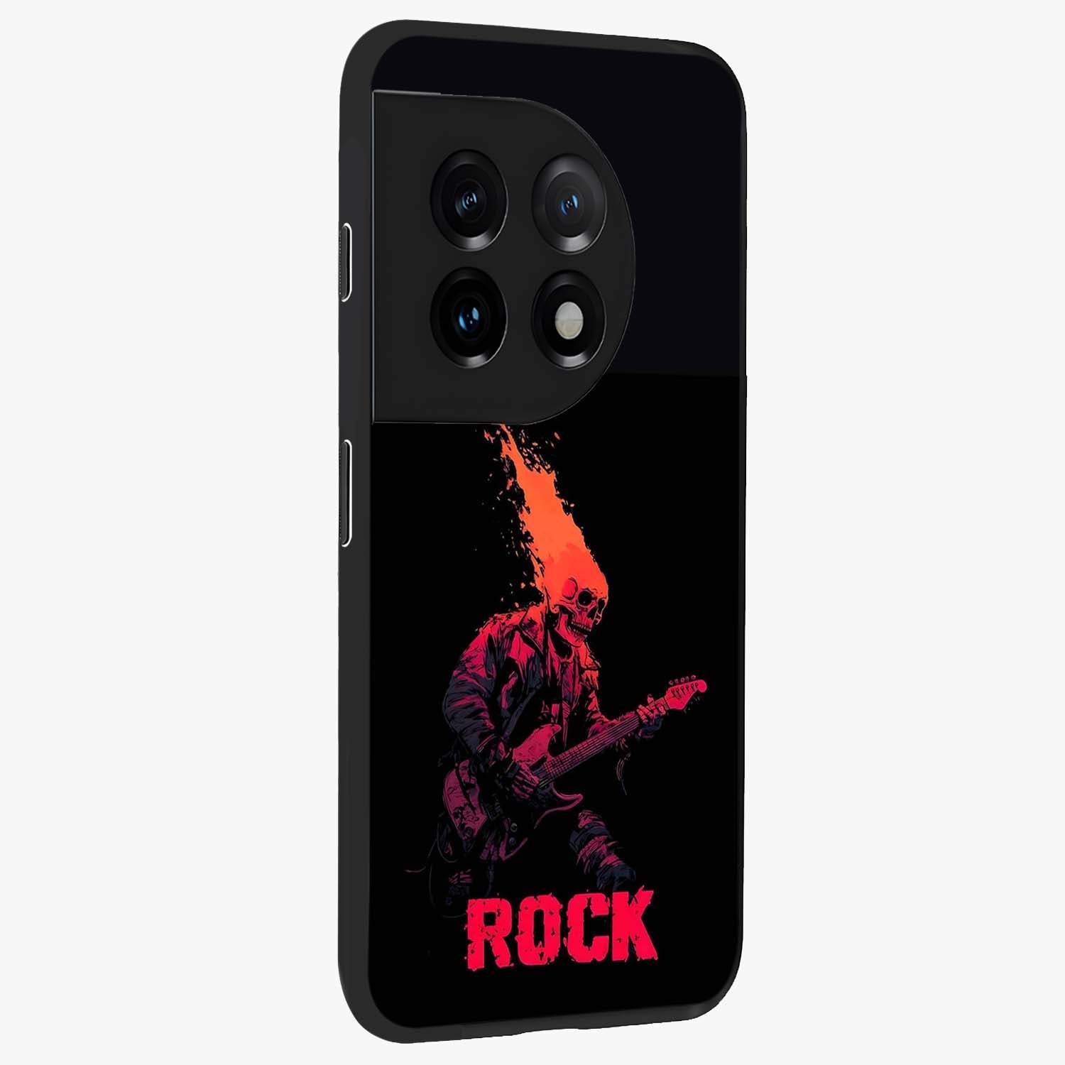 Hellfire Rock Anthem Glass Case for 1+11 displayed upright for powerful statement visibility and premium finish.