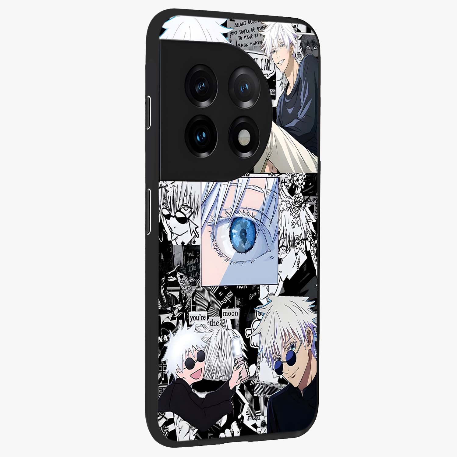 Infinity Sorcerer Chaos Glass Case for 1+11 displayed upright for dramatic fantasy visibility and premium finish.