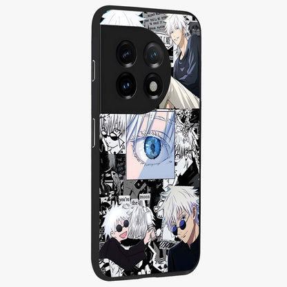 Infinity Sorcerer Chaos Glass Case for 1+11 displayed upright for dramatic fantasy visibility and premium finish.