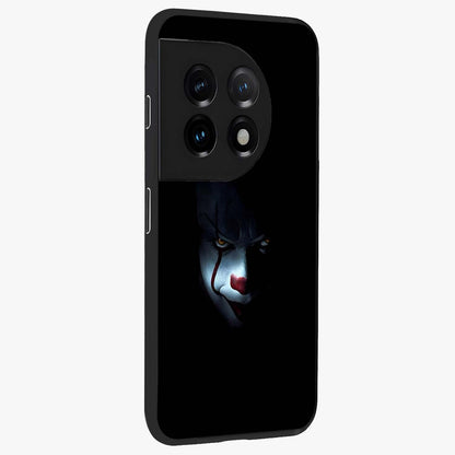 Midnight Madness Smile Glass Case for 1+11 side perspective highlighting expressive textures and sleek edges