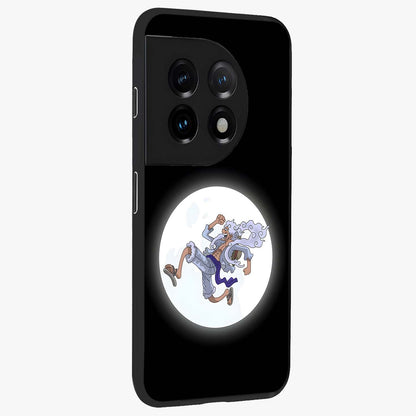 Moonlit Freedom Dance Glass Case for 1+11 side perspective highlighting dynamic detailing and premium edge finish