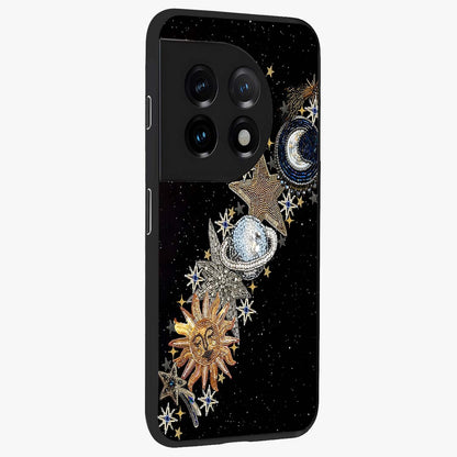 Pearls Universe Object Glass Case for 1+11 side perspective highlighting refined textures and sleek premium build
