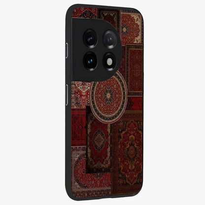 Persian Heritage Collage Glass Case for 1+11 side perspective highlighting cultural textures and premium edges
