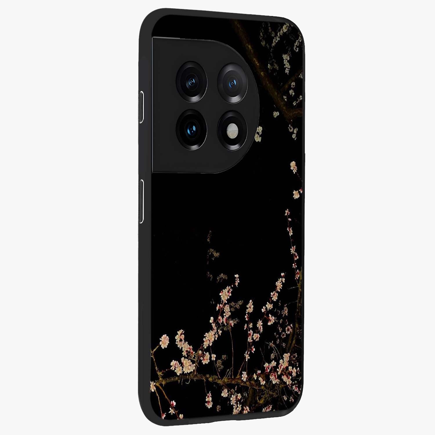 Petal Moon Light With Custom Name Glass Case for 1+11 side perspective highlighting custom typography and smooth premium build
