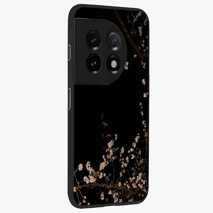 Petal Moon Light With Custom Name Glass Case for 1+11 side perspective highlighting custom typography and smooth premium build