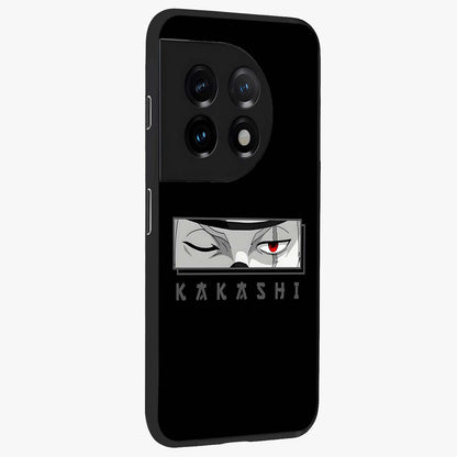 Scarlet Ninja Gaze Glass Case for 1+11 side perspective highlighting intense textures and premium edges