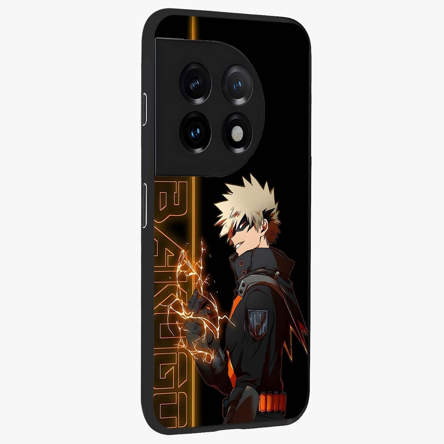 Silent Gang Authority Glass Case for 1+11 side perspective highlighting strong graphic textures and sleek build