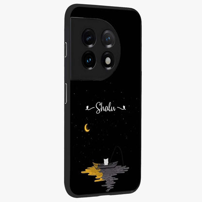Silent Night Row Glass Case for 1+11 side perspective highlighting moody textures and premium edges