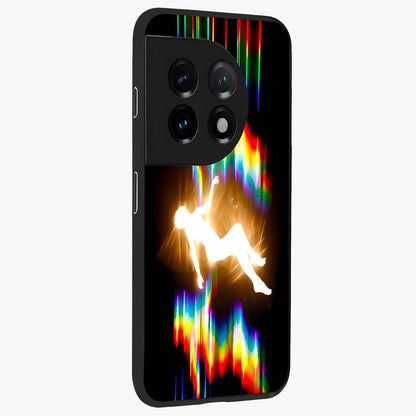Soul in Spectrum Glass Case for 1+11 side perspective highlighting bold textures and smooth premium build