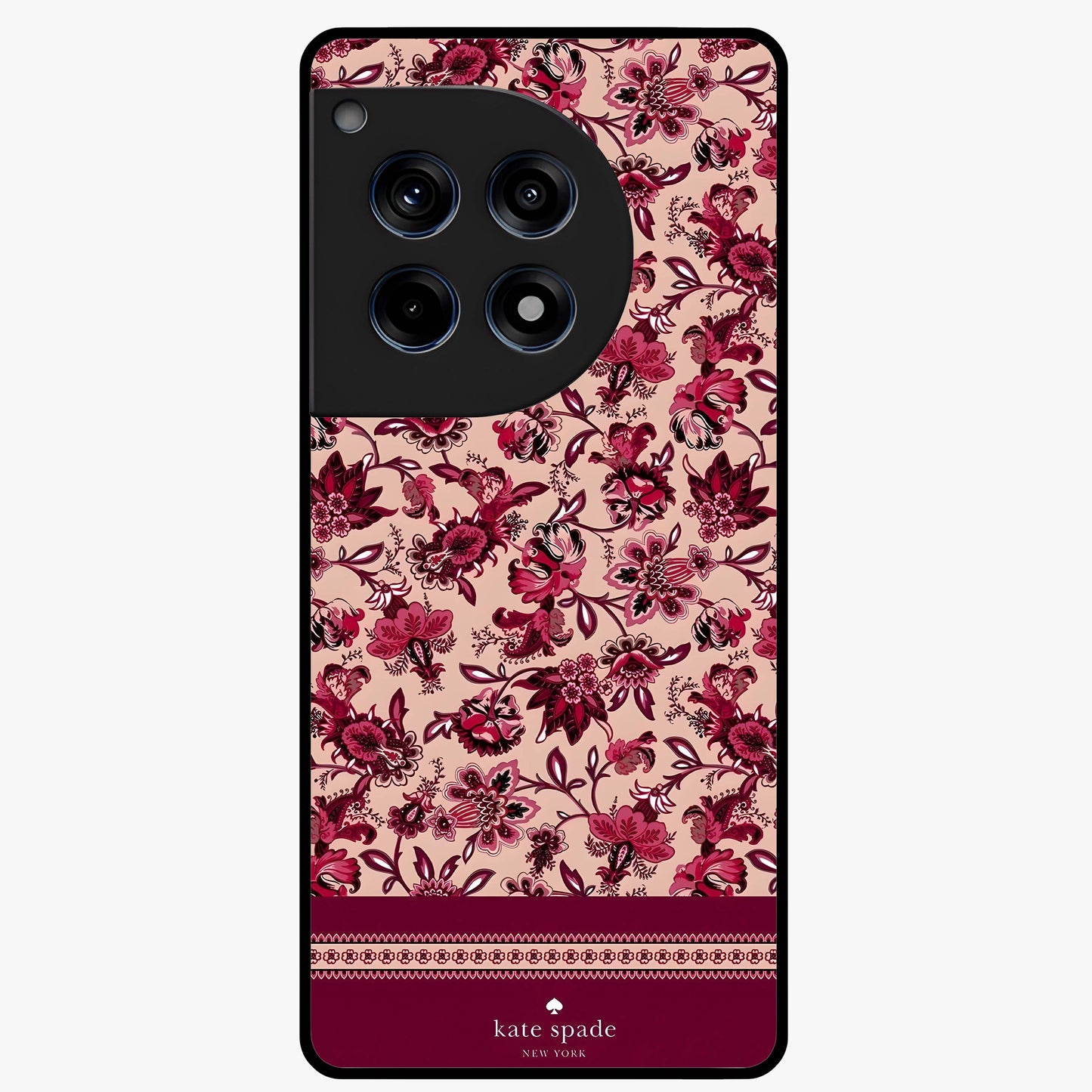 Crimson Rose Charm Glass Case for OnePlus 12R |1+12R