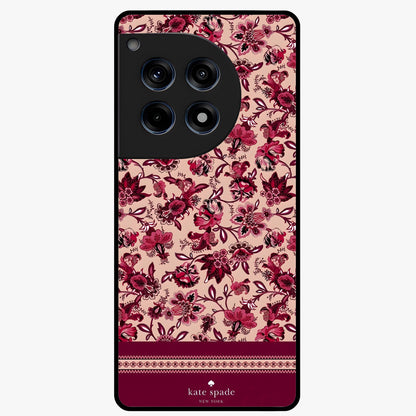Crimson Rose Charm Glass Case for OnePlus 12R |1+12R