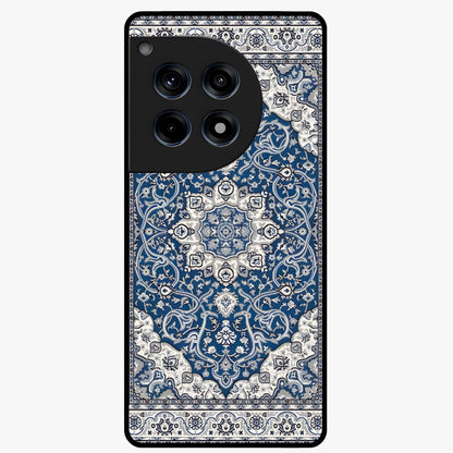 Blue Palace Dream Glass Case for 1+12R royal front view featuring palace inspired artwork in deep blue tones