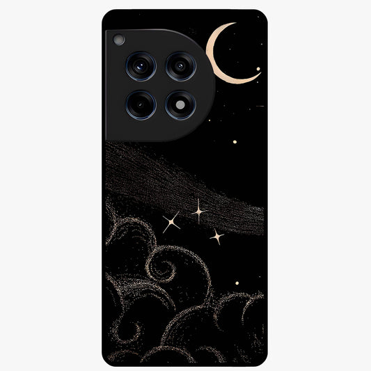 Celestial Midnight Veil Glass Case for 1+12R dramatic front view featuring deep midnight sky artwork