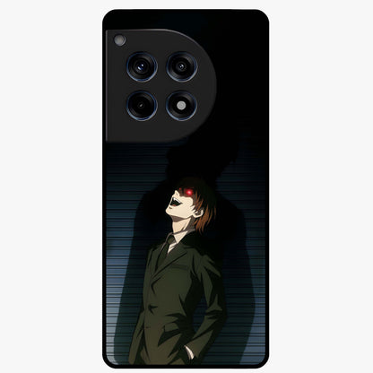 Crimson Shadow King Glass Case for 1+12R striking front view featuring bold shadow inspired crimson artwork