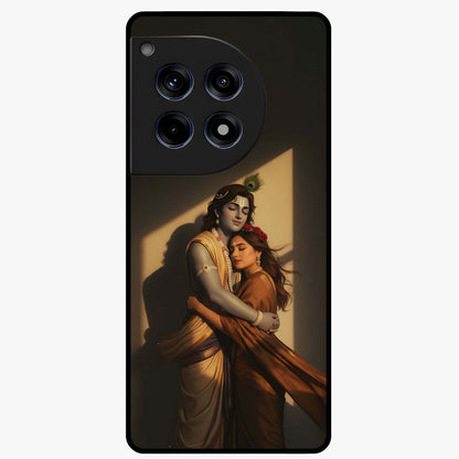 Divine Eternal Love Glass Case for 1+12R elegant front view featuring romantic spiritual artwork in soft tones