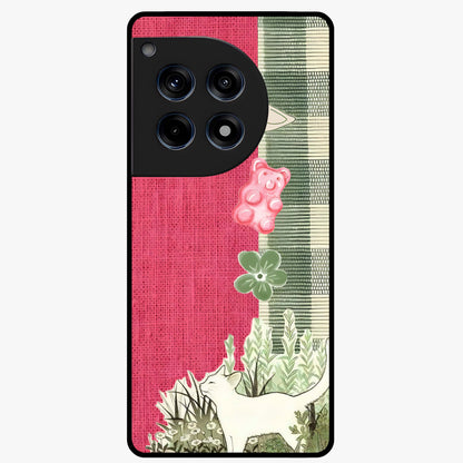 Fabric Patterns Glass Case for 1+12R stylish front view featuring textile inspired pattern artwork