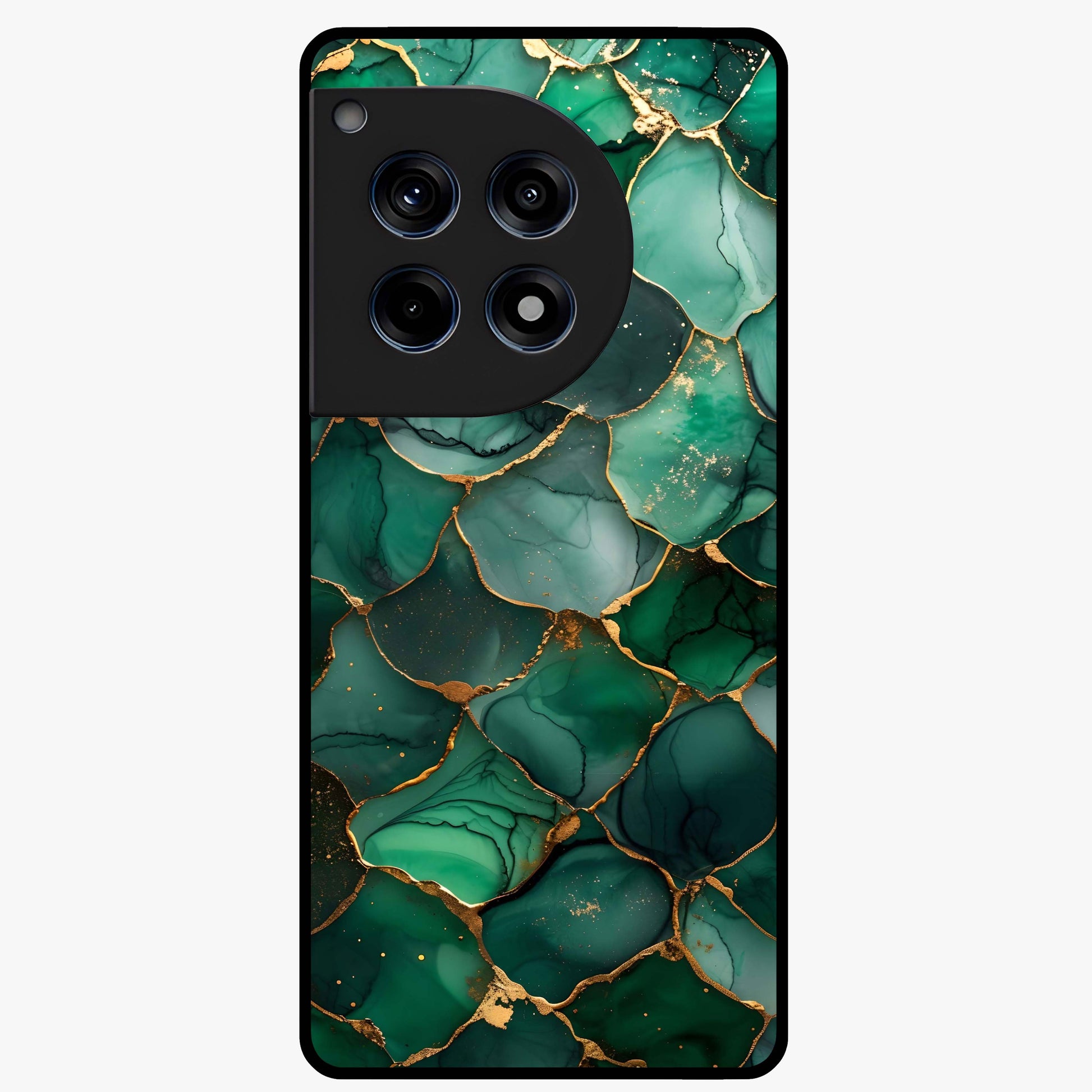 Geometric Polyester Pattern Glass Case for 1+12R modern front view featuring abstract geometric pattern artwork