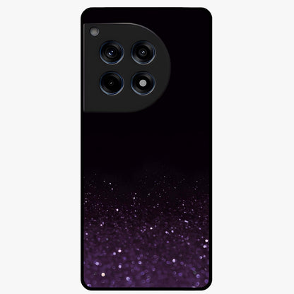Glittery Purple Bokeh Glass Case for 1+12R vibrant front view featuring sparkling purple bokeh artwork