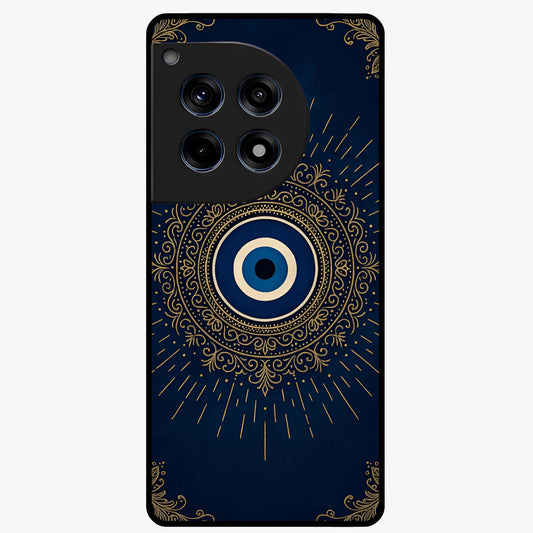 Golden Heart Glow Glass Case for 1+12R romantic front view featuring glowing golden heart artwork