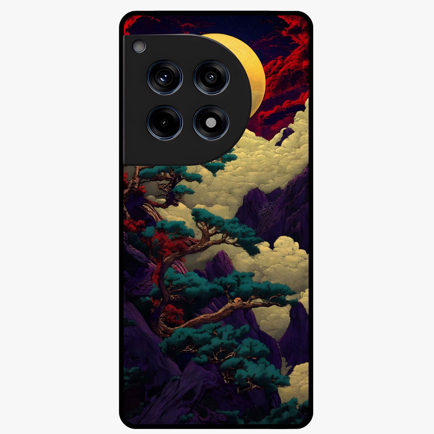 Golden Number Ten Glass Case for 1+12R bold front view featuring stylish number ten artwork in golden tones