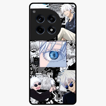 Infinity Sorcerer Chaos Glass Case for 1+12R showing full back design in clean flat view with chaotic sorcerer artwork and glossy glass finish.