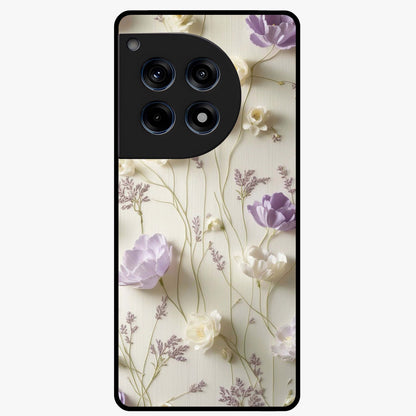 Lilac Breeze Harmony Glass Case for 1+12R soft front view featuring gentle lilac inspired artwork
