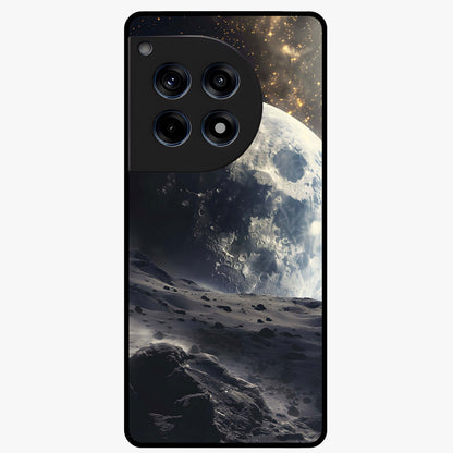 Lunar Horizon Glow Glass Case for 1+12R serene front view featuring moonlit horizon artwork