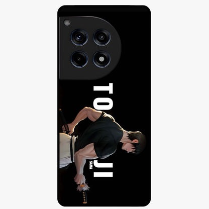 Midnight Blade Resolve Glass Case for 1+12R intense front view featuring sharp blade inspired artwork in dark tones