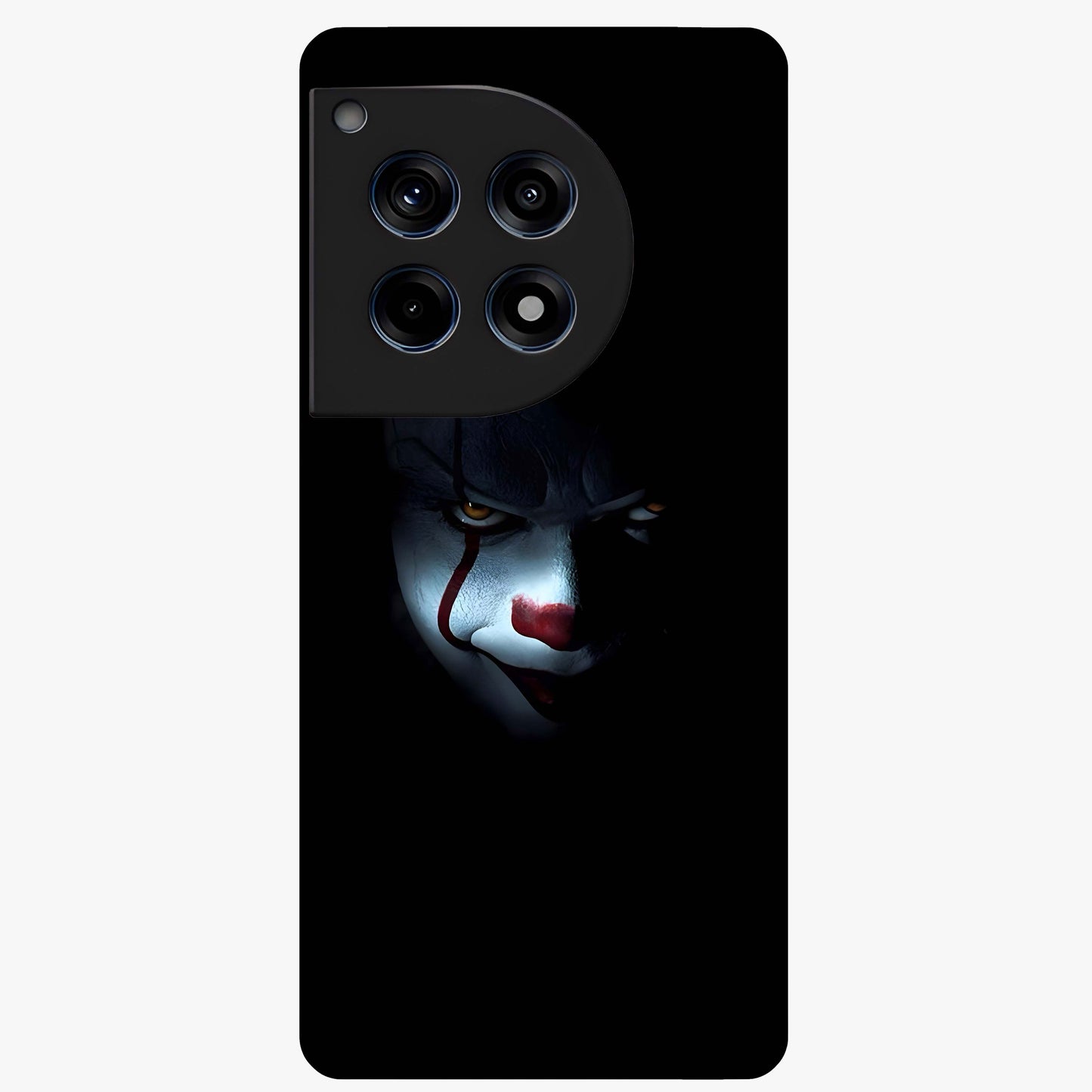 Midnight Madness Smile Glass Case for 1+12R edgy front view featuring bold smile artwork in dark aesthetic tones
