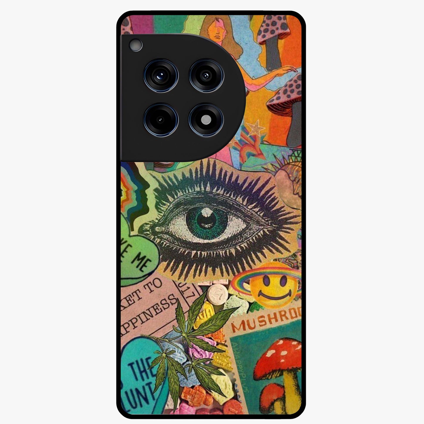 Mystic Eye Wonderland Glass Case for 1+12R bold front view featuring detailed mystical eye artwork