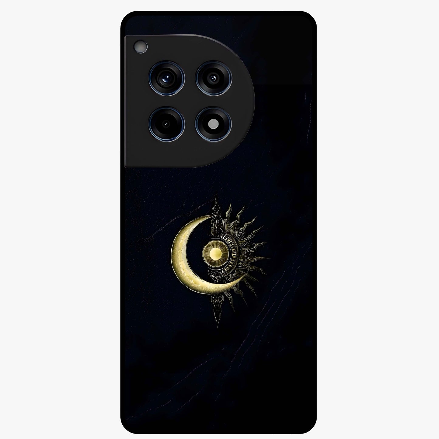 Mystic Lunar Flame Glass Case for 1+12R striking front view featuring moon and flame inspired artwork