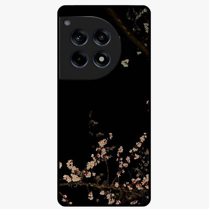 Petal Moon Light With Custom Name Glass Case for 1+12R graceful front view featuring floral artwork under moonlight with personalized name design