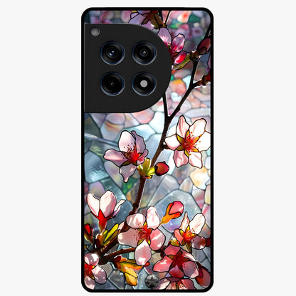 Radiant Bloom Glow Glass Case for 1+12R vibrant front view featuring glowing floral artwork in warm tones