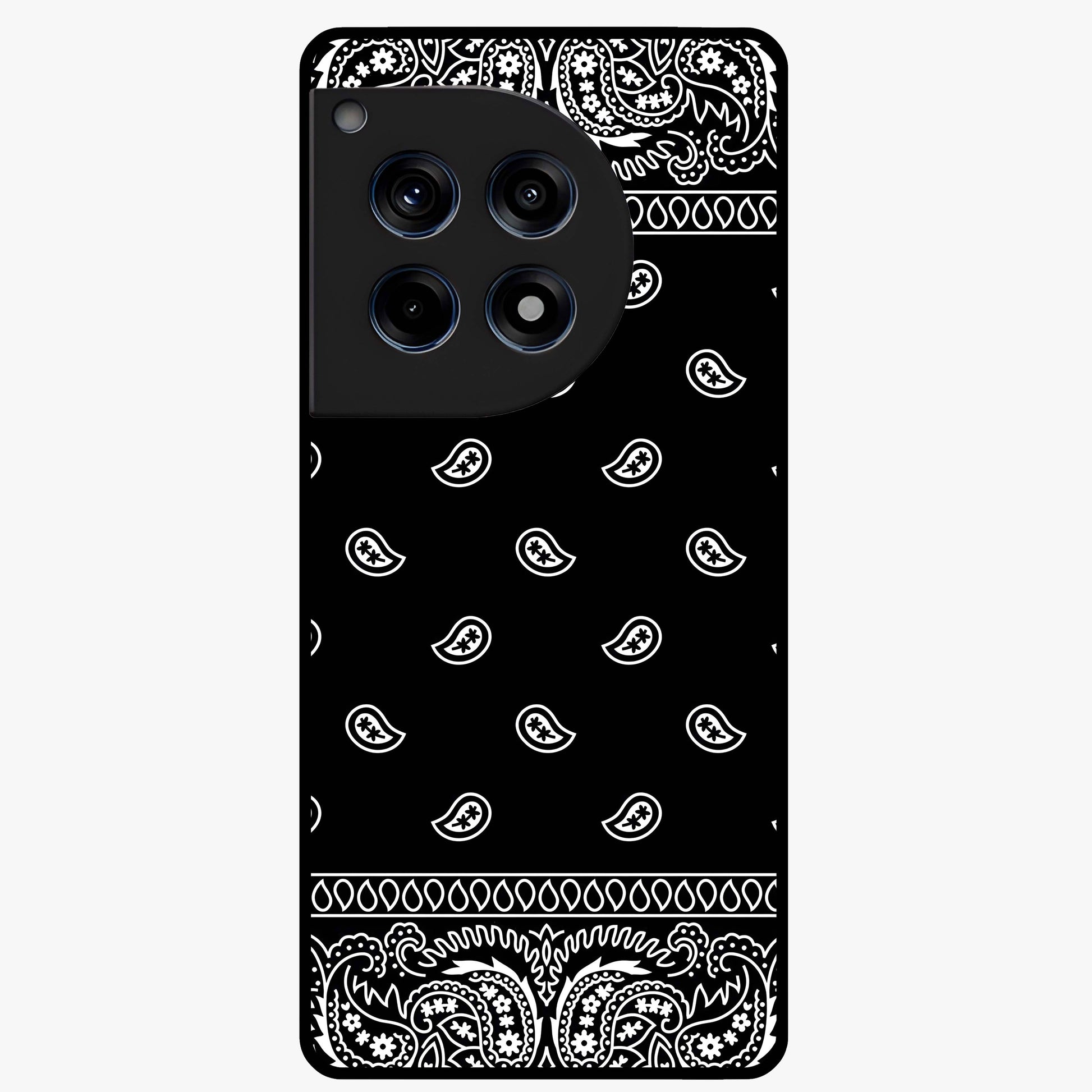 Retro Rebel Threads Glass Case for 1+12R stylish front view featuring vintage inspired graphic artwork
