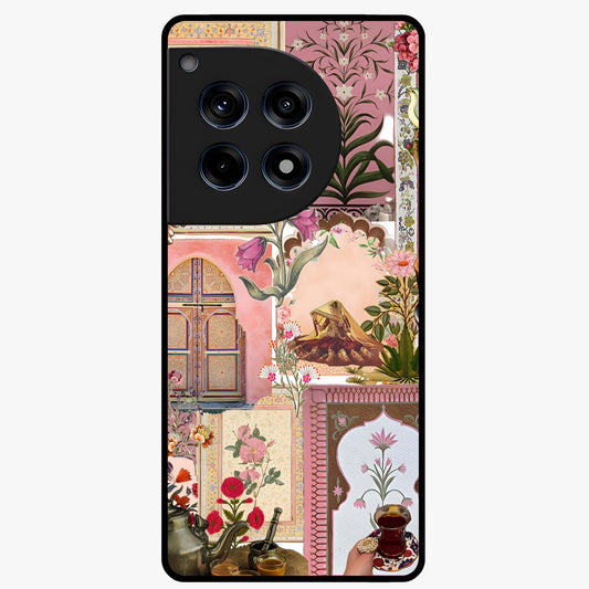 Royal Pink Legacy Glass Case for 1+12R elegant front view featuring luxurious pink themed artistic artwork