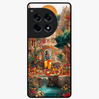 Sacred Sunlight Gods Glass Case for 1+12R powerful front view featuring divine artwork bathed in golden sunlight