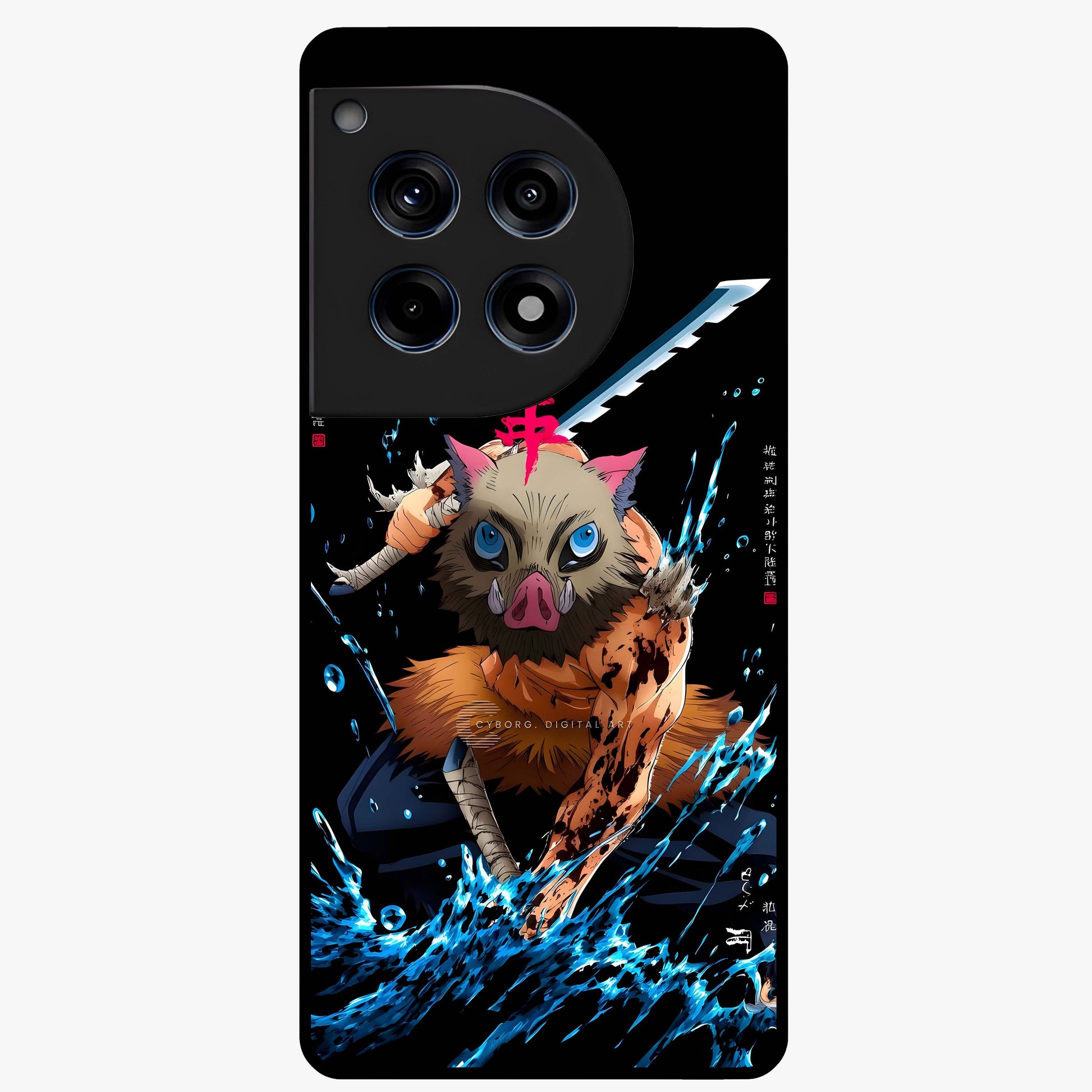 Savage Blade Warrior Glass Case for 1+12R intense front view featuring fierce warrior inspired artwork