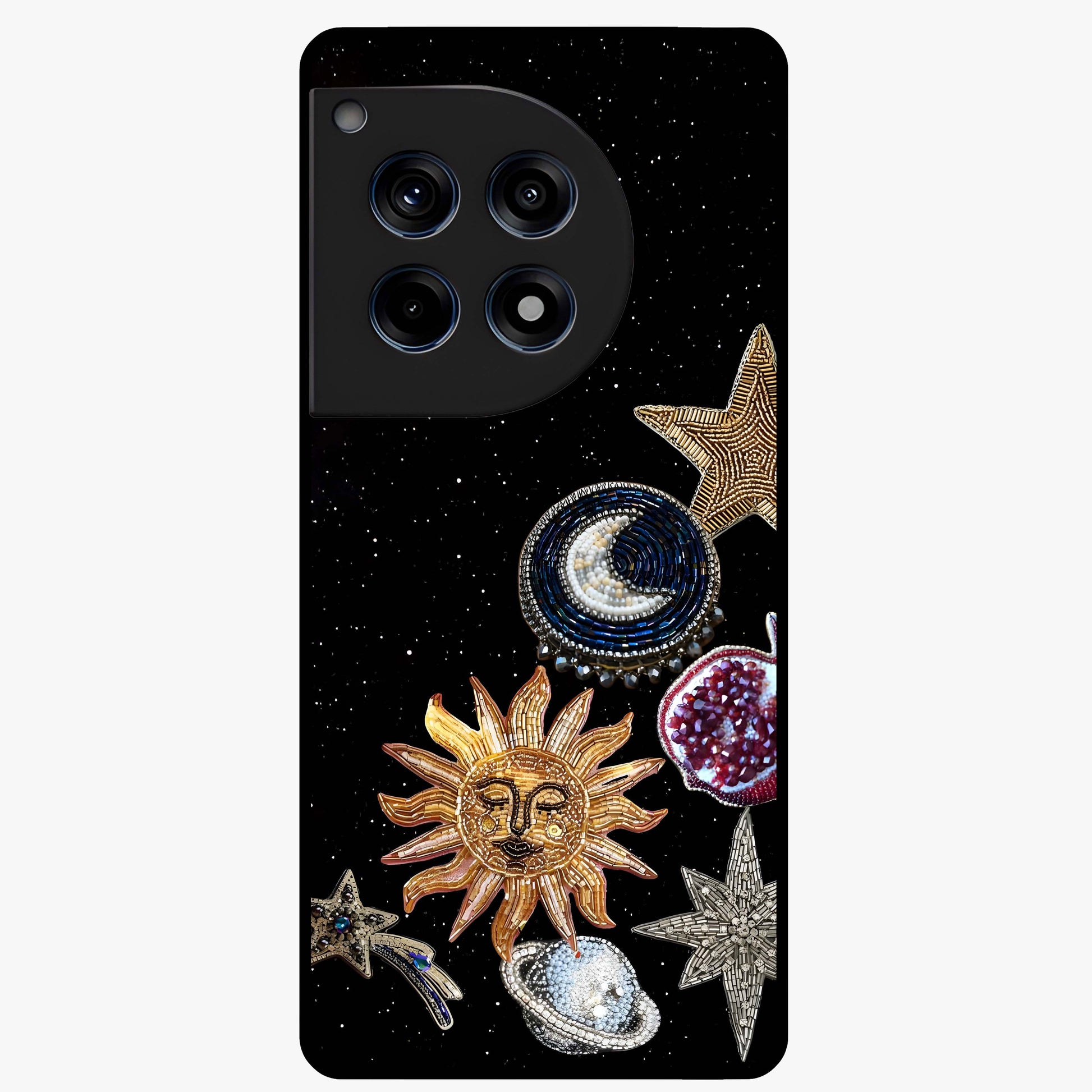 Scarlet Sky Flight Glass Case for 1+12R dramatic front view featuring bold sky inspired artwork in scarlet tones