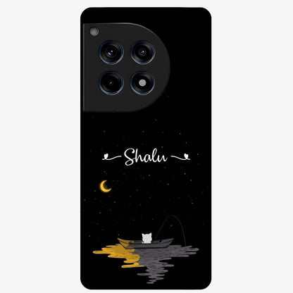 Silent Night Row Glass Case for 1+12R dramatic front view featuring night themed artistic artwork