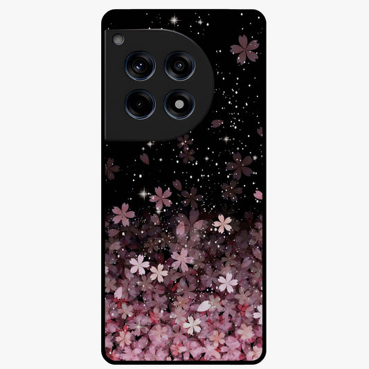 Small Starry Flowers Glass Case for 1+12R charming front view featuring tiny floral artwork with star accents