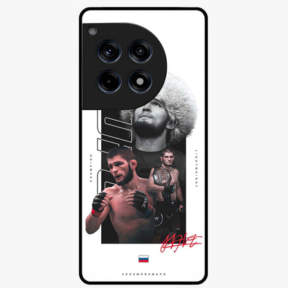 Unbeaten Warrior Legacy Glass Case for 1+12R powerful front view featuring fearless warrior inspired artwork