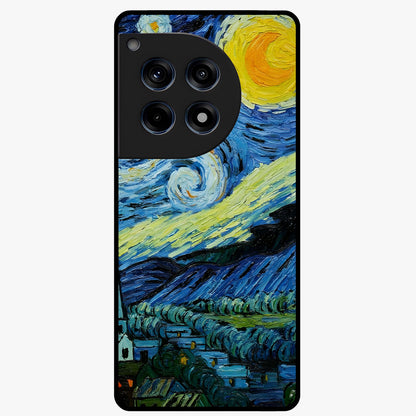 Van Gogh Art Glass Case for 1+12R artistic front view featuring painterly inspired classic artwork