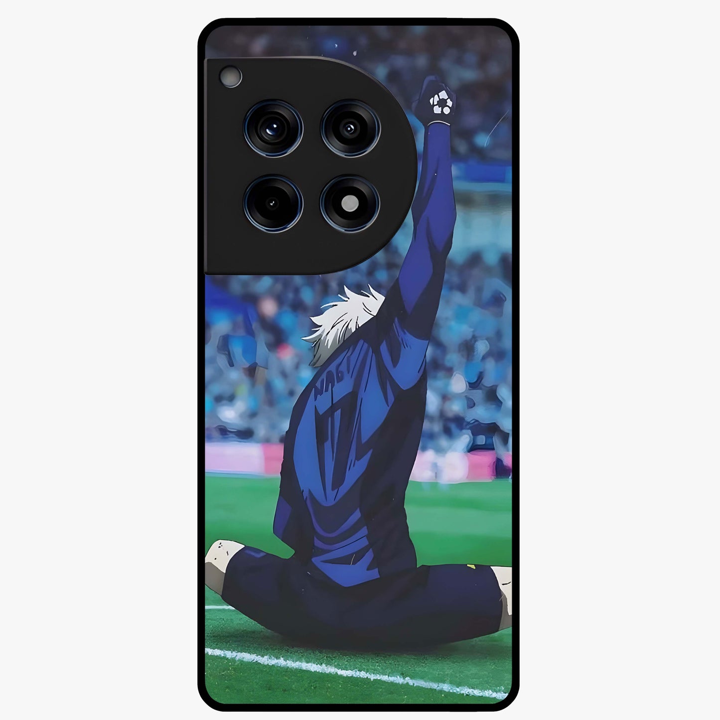 Victory Silence Anthem Glass Case for 1+12R bold front view featuring powerful motivational themed artwork