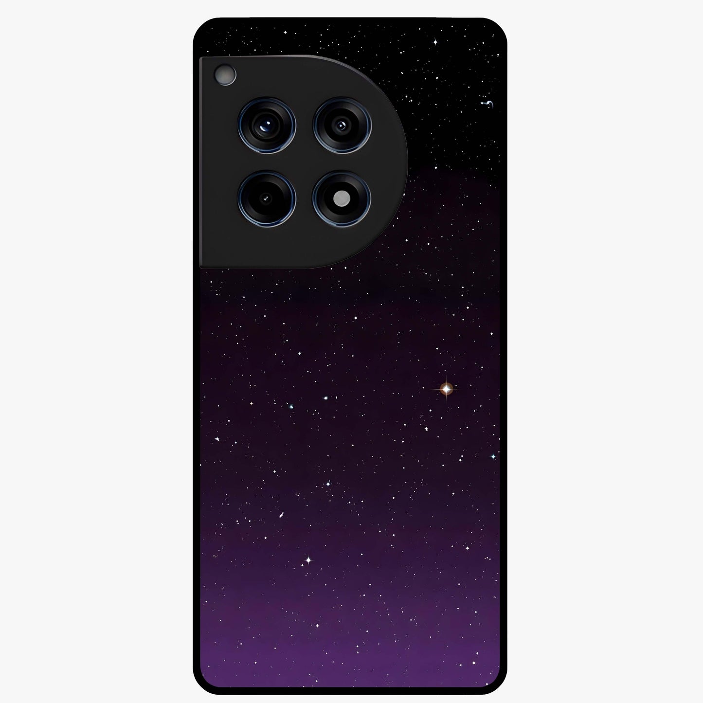Violet and Black Shade Glass Case for 1+12R striking front view featuring deep violet and black gradient artwork