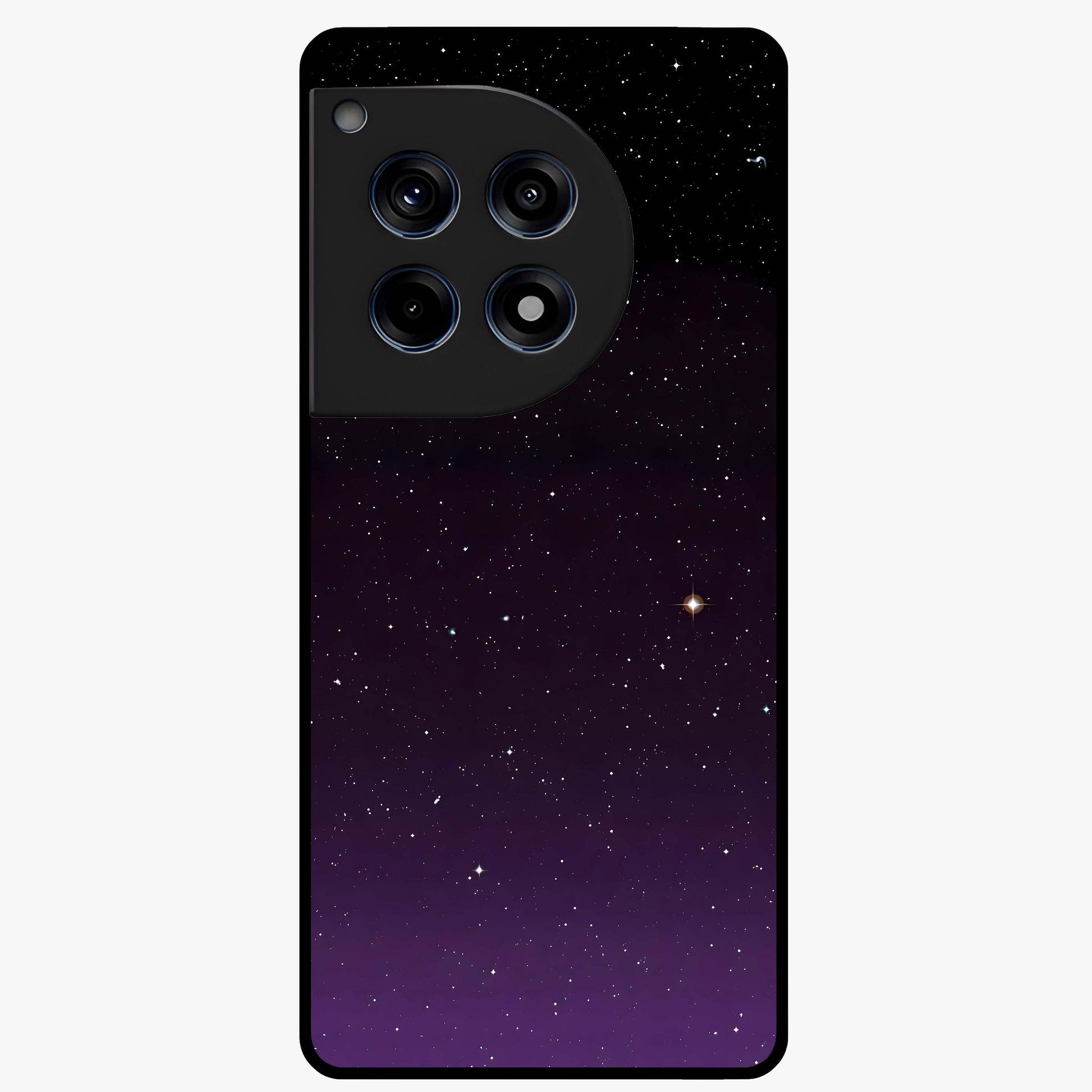 Violet and Black Shade Glass Case for 1+12R striking front view featuring deep violet and black gradient artwork