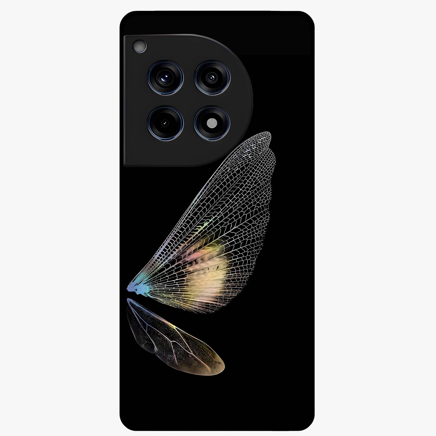 Whispers of Wings Glass Case for 1+12R elegant front view featuring feather or wing inspired artistic artwork